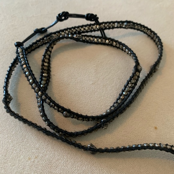 Chan Luu wrap around leather and metal bracelet - Picture 4 of 6